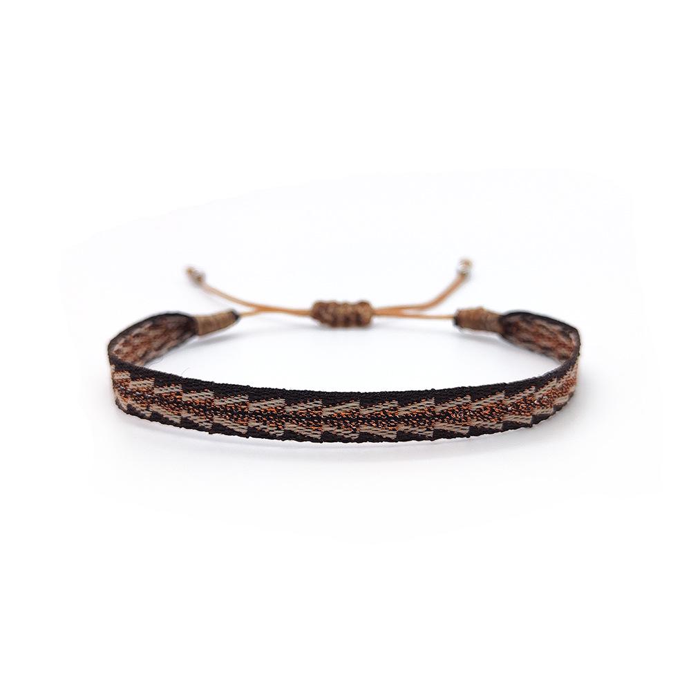 Colombian Ethnic Handmade Woven Pattern Bracelet - Retro Style for Girls
