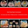 City Scenic Spots Cultural Refrigerator Magnets - Architectural Tourism & Museum Metal Magnet Tiles