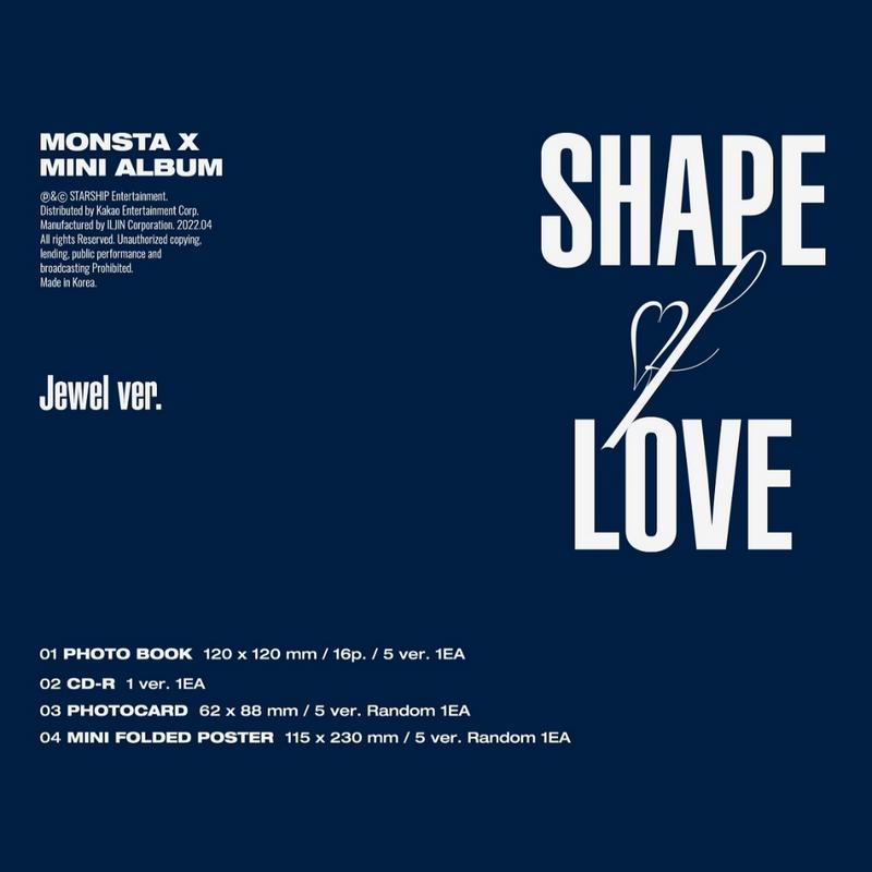 Monsta X SHAPE OF LOVE Jewel Ver.(Random)