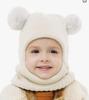 Children’s Fleece-Lined Knit Hat and Scarf with Ear Protection for Winter