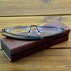 Clara Vida Rimless Luxury Tr90 Temples Rectangular Simple Diamond Cut Multilayer Coating Men Women Reading Glasses +0.75 To +4