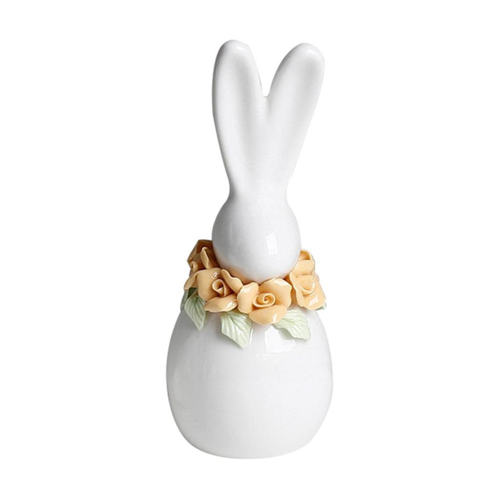 Rabbit Statue, Collection, Cute, Sculpture, Bunny Figurine Desktop Decoration for Table Living Room Indoor Home Decor