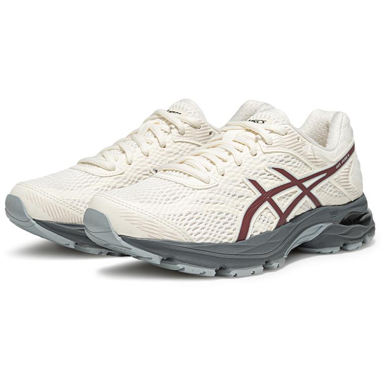 Asics Gel-Flux 4 Fashion Versatile Low-Top Running Shoes Women Sneaker White Red 1012A523-204