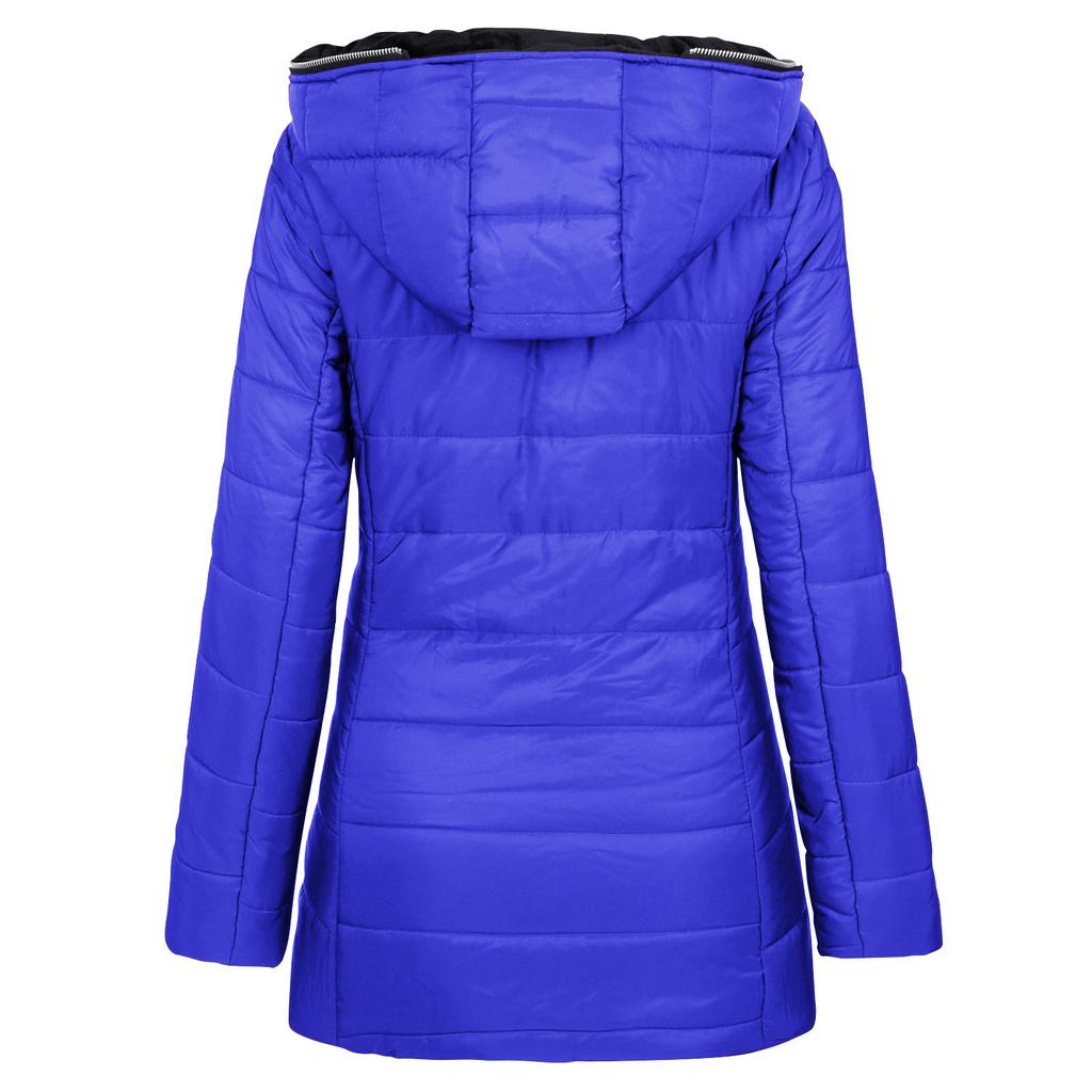 Winter Coat Women's Warm Jacket Long Elegant Women's Long Sleeve Winter Coat With Pocket