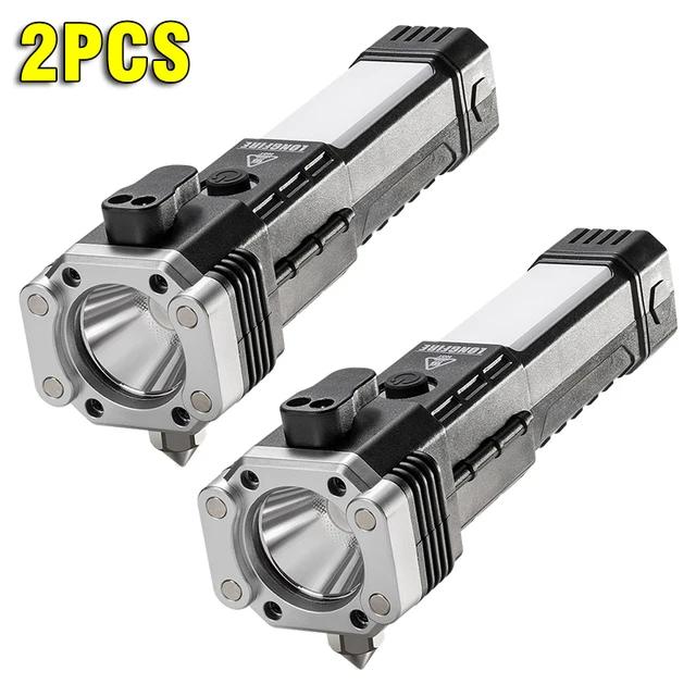 Multi-functional High-brightness Flashlight Car Safety Hammer Handheld Torch Usb Rechargeable Treasure Outdoor Home Searchlight