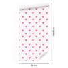 Hearts Wallpaper White and Powder Pink 50x1000