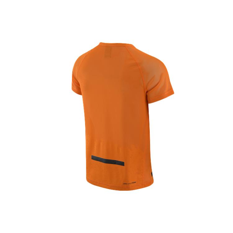 New Nike Running T Shirt Men's Bright Orange DX0854-836