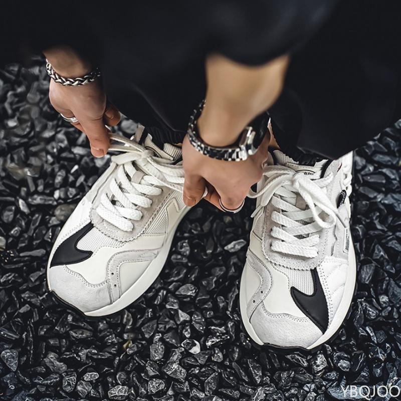 Men's Retro Breathable Mesh Sports Shoes with Patchwork Design All Season Round Toe Casual and Comfortable Men's Shoes
