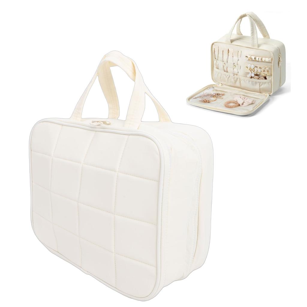 Travel Toiletry Bag Multifunctional Large Capacity Foldable Portable Hanging Cosmetic Makeup Bag  