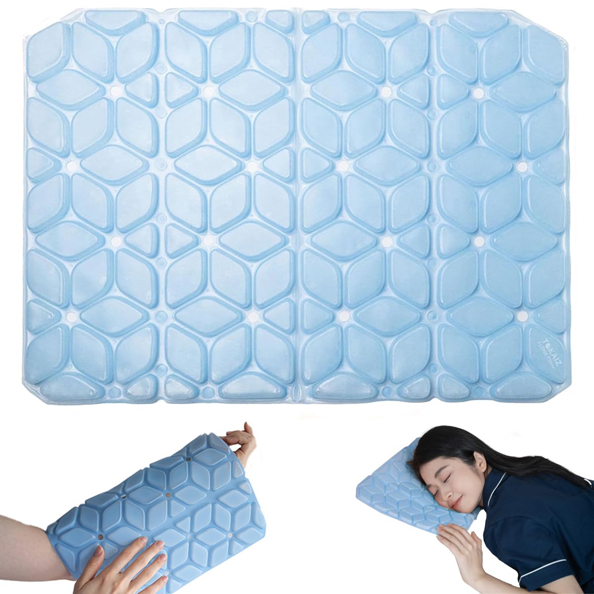 

TOKAIZ Ice Cool Ice Cool Охлаждающий гель Охлаждающий Натуральный Тепловой удар Ночной сон Охлаждающий лед Для Flowna Мера против жары Подушка, Подушка, Подушка, синий