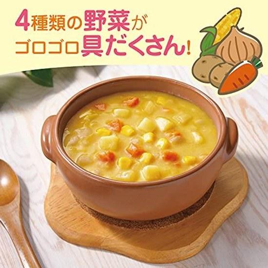 Κρεμώδης σούπα καλαμποκιού Claras 180g 5 τεμάχια Ezaki Glico (αποθήκευση σε θερμοκρασία δωματίου αποθήκευση τροφίμων έκτακτης ανάγκης σιδηροδρομικό τροχαίο υλικό retort συμβατό με φούρνο μικροκυμάτων)