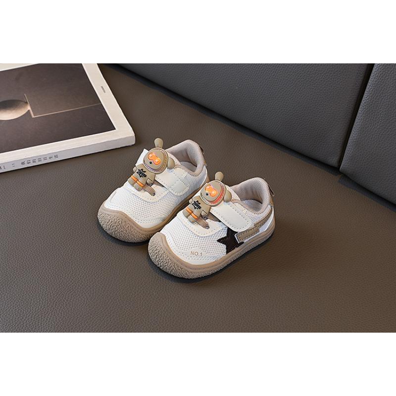 Baby Toddler Shoes Spring New Mesh Breathable Boys and Girls Baby Soft-soled Sports Shoes Korean Version Children's Single Shoes Light Up