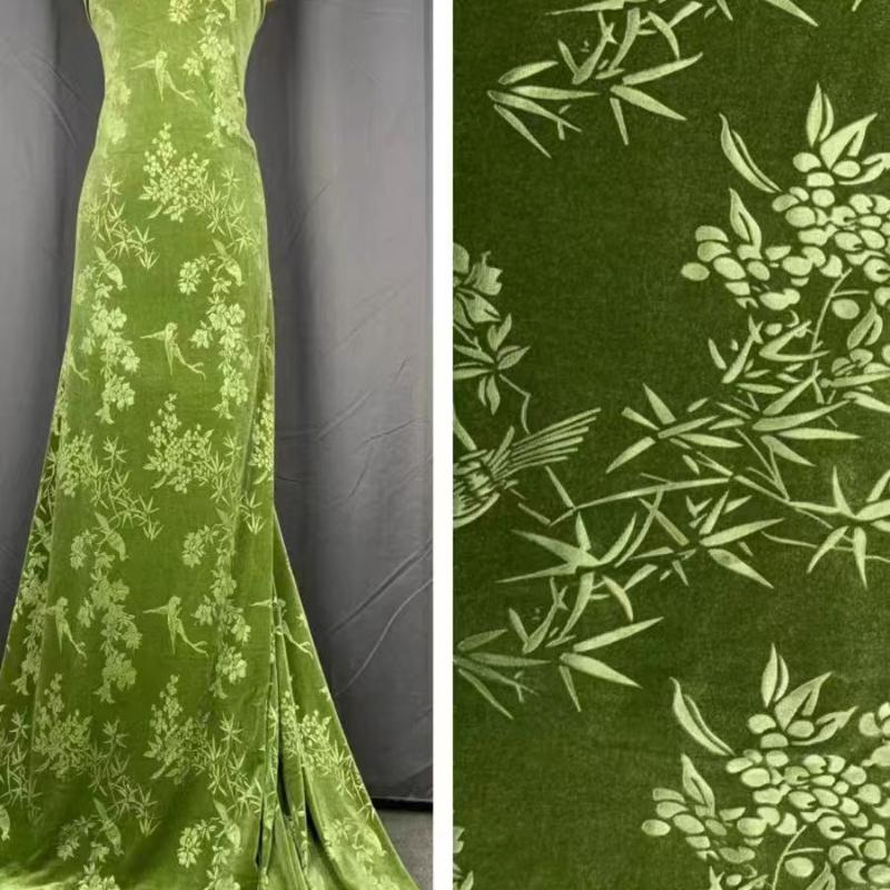 50cm/100cm*150cm Brocade Jacquard Velvet Fabric African Nigerian Embossed Fabric for DIY Sewing Dress Cheongsam