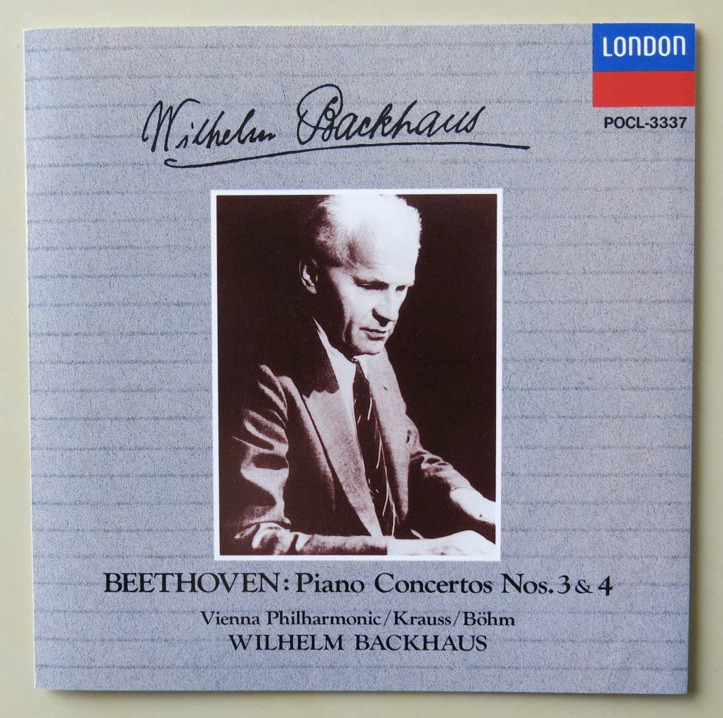 

CD ВИЛЬГЕЛЬМ БАКХАУЗ - Бетховен: П Концерт Нос. 3 & 4 POCL3337 Япония Классика Б/У