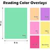 TOTiyea 14 Pieces 11IN x 8.5IN Colored Overlays for Dyslexia, Dyslexia Reading Sheets, Colored Transparency Sheets for Early Readers, School Supplies