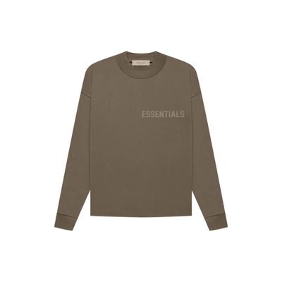 Essentials Fall/Winter 2022 Long Sleeve Tee Men Tops Woody-Brown FOG-FW22-478