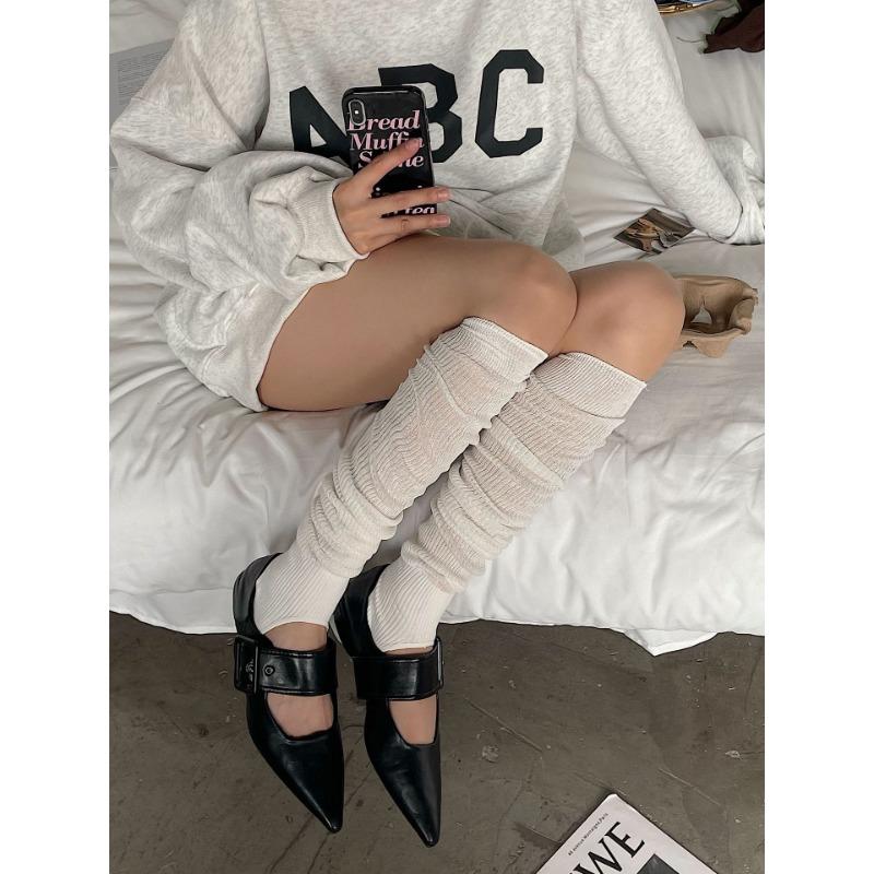 Summer Thin Socks Y2K Girls Sweet Lolita Long Socks Stocking Korea Style Ruffles Knee Socks Stockings Ballet Long Stockings