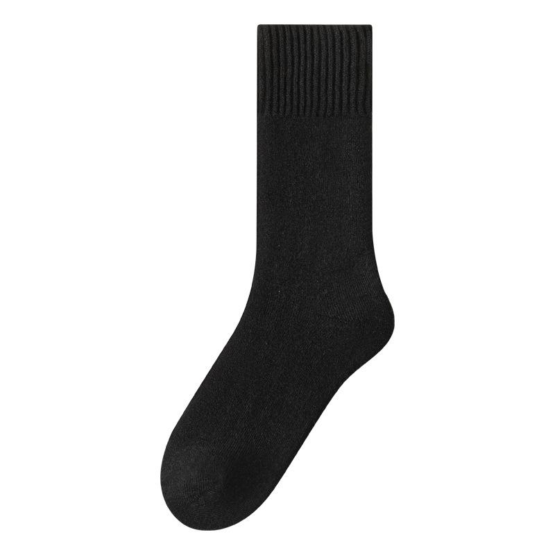 Wool, Fleece, Thickened Warm Men's Socks, Winter Thigh-high Socks, Cashmere and Mid-calf Socks