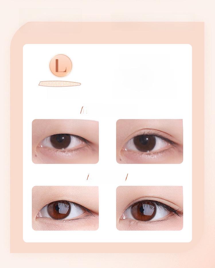 AKF Invisible Double Eyelid Stickers for Women with Natural Shaping, Ideal for Swollen Eyelids, in a Mirror Box.
