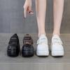 Muffin Little White Shoes Women's 20254 Spring and Autumn New One-pedal Women's Shoes Biscuit Shoes Velcro Platform Casual Bread