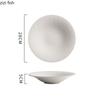 Pure White Relief Texture Ceramic Salad Bowl Restaurant Pasta Dessert Bowl Thick Soup Bowl Molecular Food Creative Tableware