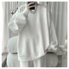 Men S Gray Jacquard Long Sleeve Loose Fit T Shirt For Spring Autumn