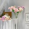 Yousheng Artificial Peony Flower 6 Heads Blooms Faux Silk Peonies with Stem Fake Flower Branches for Vase Wedding Centerpieces Floral