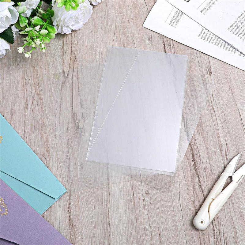 Transparent For Crafts Acetate Sheets 60PCS Heat Clear, For DIY Cards Photo Albums Photo Frame Craft Plastic