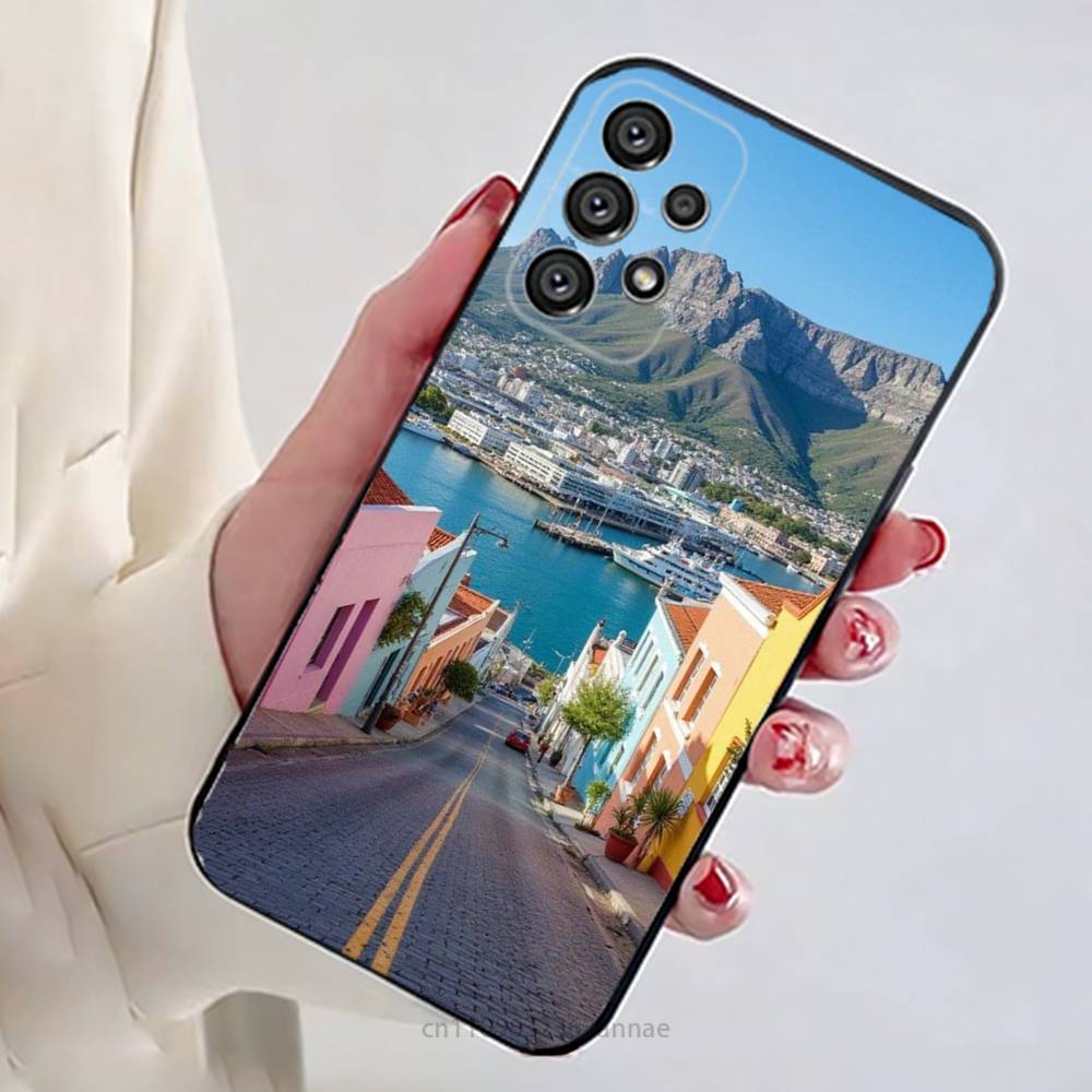 Cape Verde Phone Case For Samsung Galaxy A13,21s,22,31,32,52,53,71,80,A91 Soft Black Shell