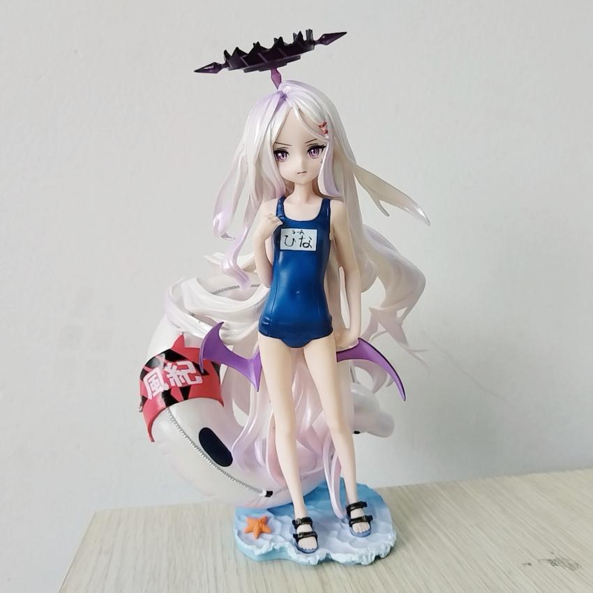 23CM Blue Archive Hina Swimsuit Asuna Bunny girl figure PVC Action Anime model adult Collection Dolls toys gift