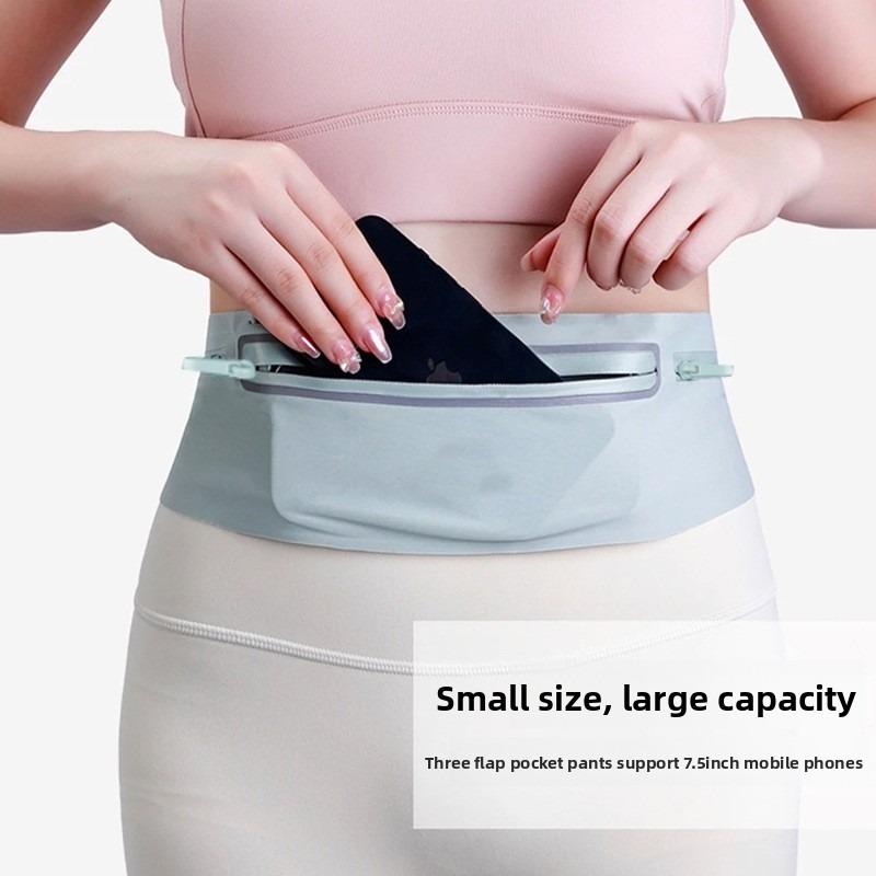 Lightweight Running Waist Bag Mobile Phone High-elasticity Belt Morning Running Fitness Invisible Multifunctional Belt for Women and Men