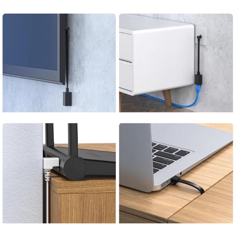 כבל מאריך רשת Ethernet Cat7 מחבר זכר לנקבה כבל מאריך RJ45 כבל LAN 10G Gigabit למחשב
