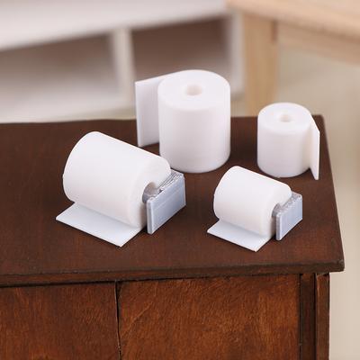 1:12 Puppenhaus Simulationsrollen Toilettenpapier Modell Puppe Mini Badezimmer Taschentuchhalter Dekor Mikro Szene Bau Requisiten
