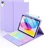 IPad 11. Gen beleuchtete Bluetooth-Tastaturhülle - 10. Tablet-Abdeckung für Apple A16, Spanien