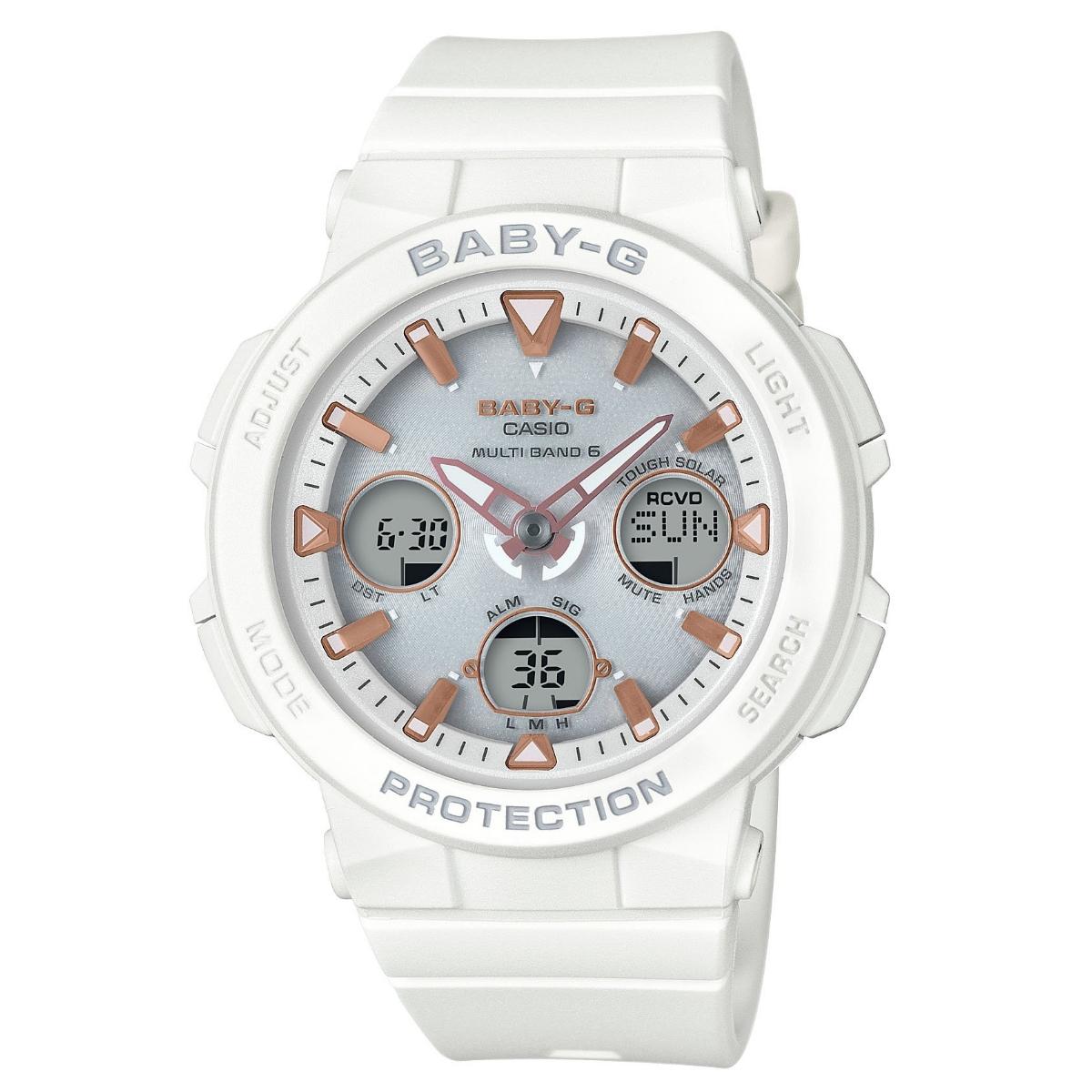 Watch BEACH TRAVELER Solar White [Casio] Baby-G Radio-Controlled BGA-2500-7AJF Women s белый