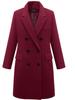 2023 Women's Double-Breasted Woolen Mid-Length Coat - Bestseller