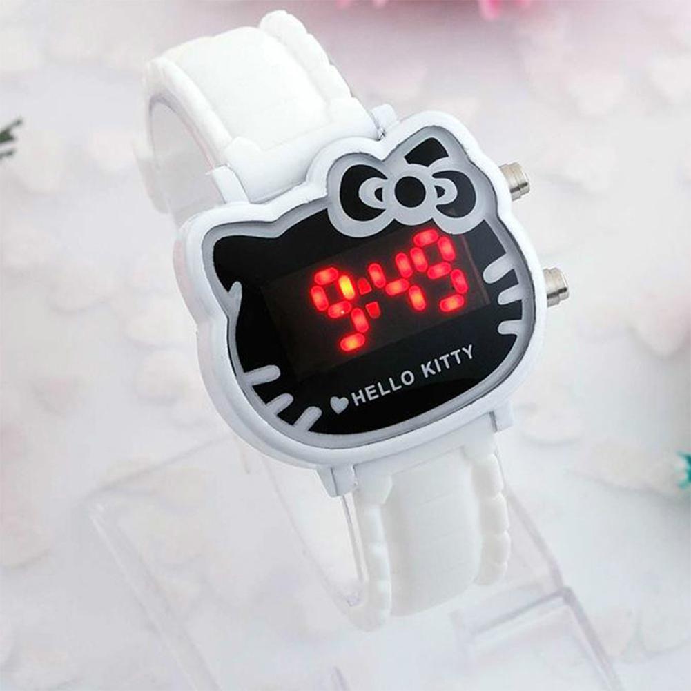 Orologio Bambina Carino Cartone Animato Bambino LED Studente Elettrico Moda