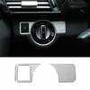 For Benz GLK 2009-2015 Silver Aluminum Headlight Lamp Switch Button Cover 2PCS