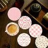 Sottobicchieri Rotondi a Fiore per Picnic di Primavera, Stoviglie e Piatti di Carta alla Frutta per Festa di Compleanno dei Bambini