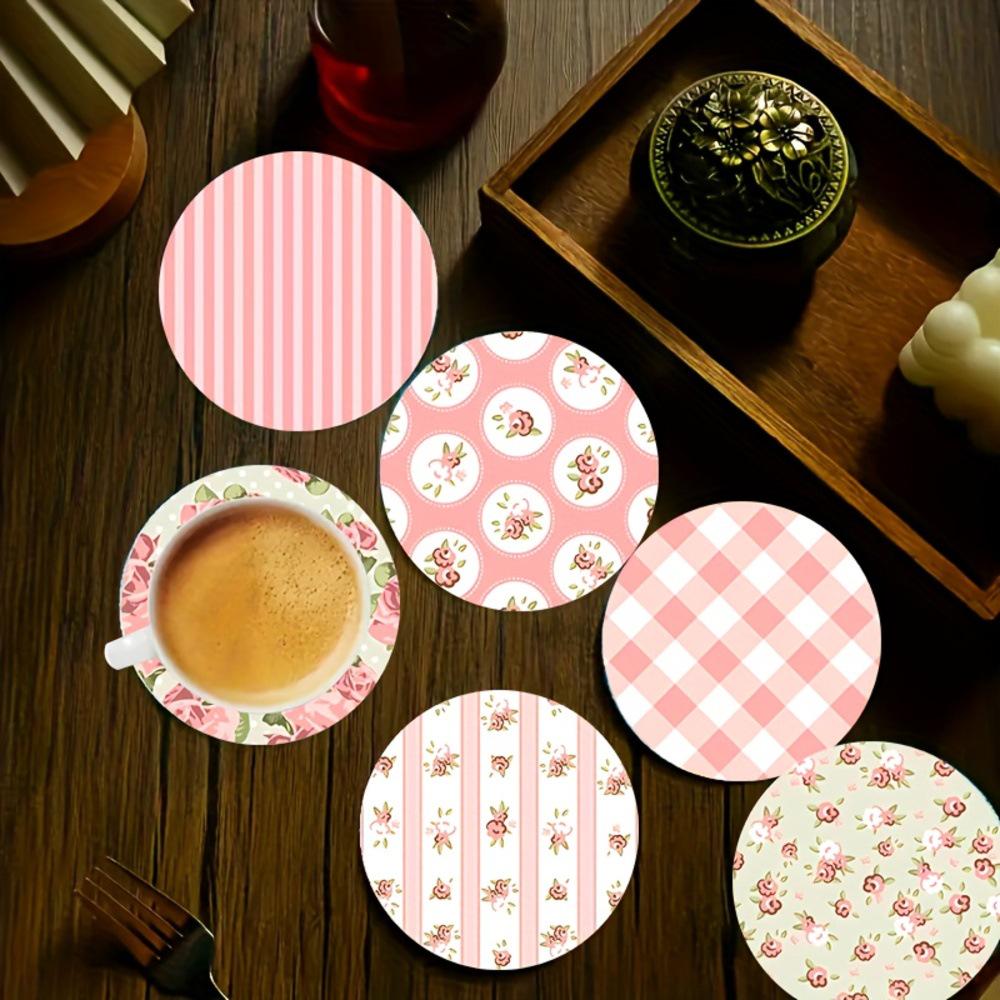 Sottobicchieri Rotondi a Fiore per Picnic di Primavera, Stoviglie e Piatti di Carta alla Frutta per Festa di Compleanno dei Bambini