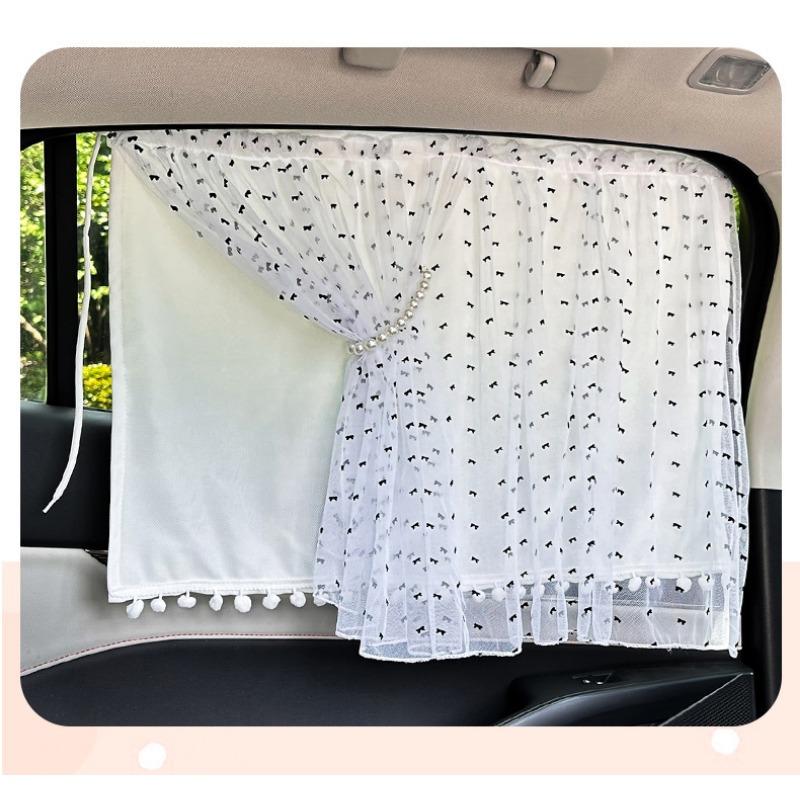 Creative Summer Children Sun Protection Embedded Car Side Window Privacy Sun Shade Curtain