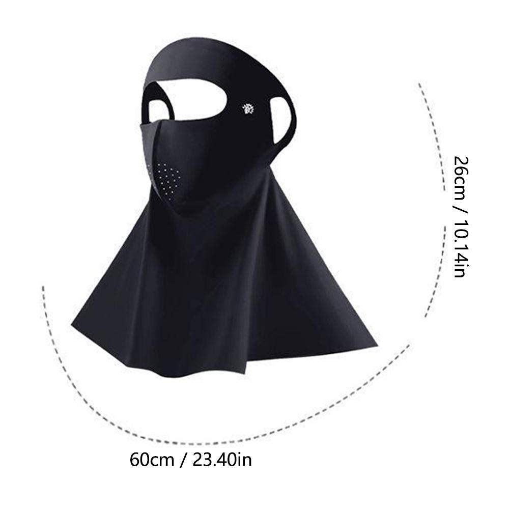 Güneş Kremi Maske Anti-UV İz Bırakmayan Yaz Maskesi Nefes Alabilen Buz Hissedilen Güneşlik Yüz Koruma Erkek Kadın Bisiklet Spor Maskesi