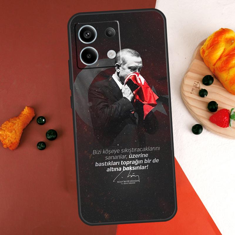 President Turkey Recep Tayyip Case For Xiaomi Redmi Note 13 14 Pro 9 10 11 12 Pro 10S 11S 12S Redmi 13C 10C 12C 14C Coque