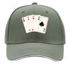 Four Aces Poker Card Fan Hip Hop Hat Fashion Outdoor Sports Sandwich Baseball Cap