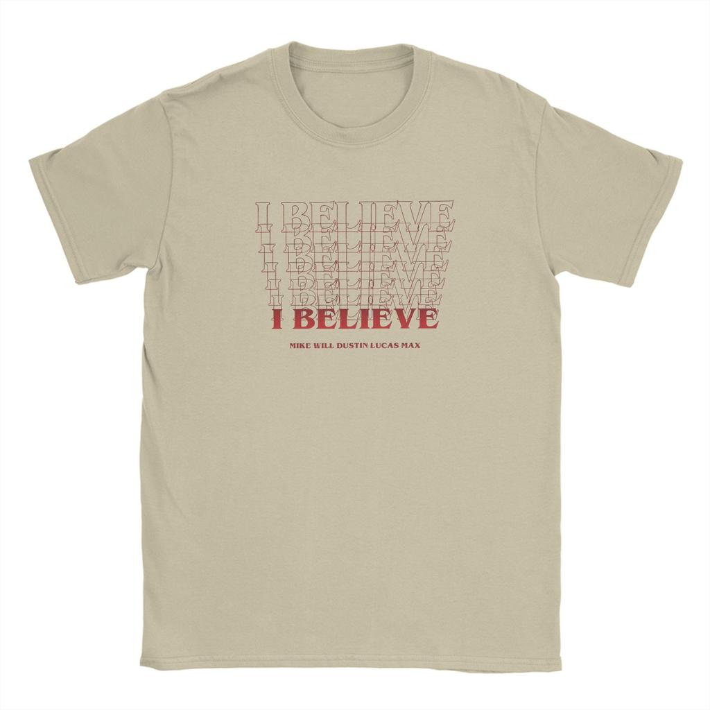 Horror TV Series SStranger I Believe 100 Cotton T Shirt For Unisex Summer Vintage TShirts O Neck Plus Size Custom Logo Clothes