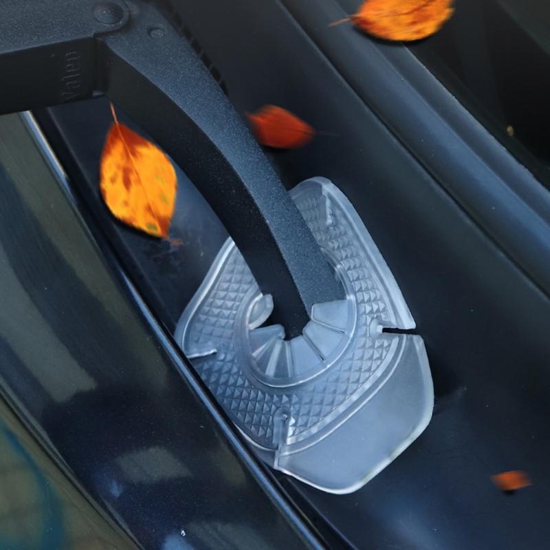 2 Stück Auto Scheibenwischerarm Unteres Loch Schutzabdeckungen Windschutzscheiben Wischerabdeckung Polster Staubschutz Schmutz Blätter Staubdichte Hülle