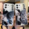 Jujutsu Kaisen Satoru Gojo Anime Farbverlauf Handyhülle für Redmi Note13 12 11 10 9 ProPlus 13C 12C 10C 9C A2 A1 Harte rutschfeste Hülle