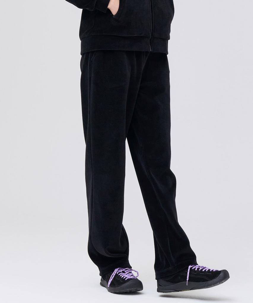CHASECULT Women'S Velour Straight Pants - Black