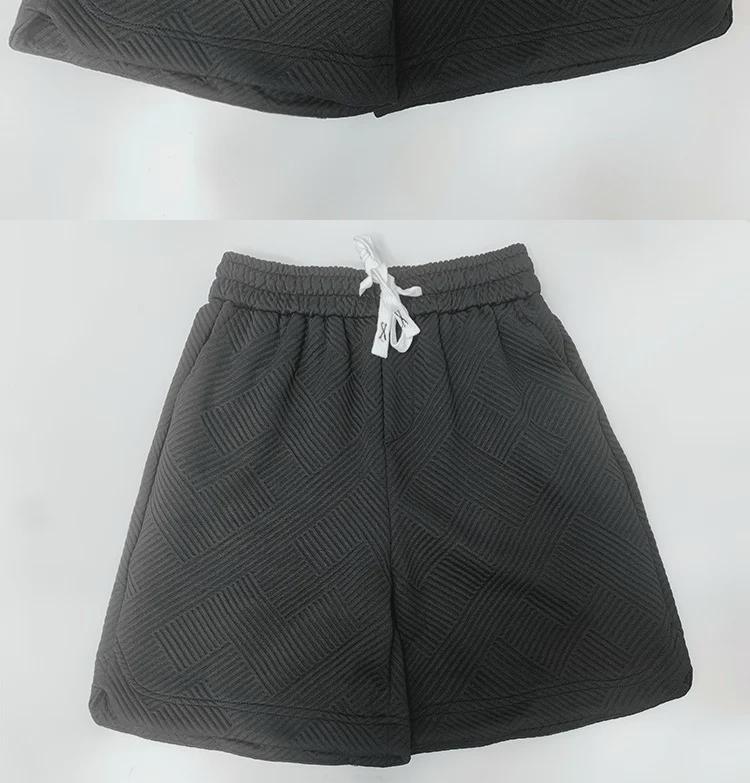 Men's Trendy Diamond Pattern White Shorts - Stylish Summer Home Wear Half Pants