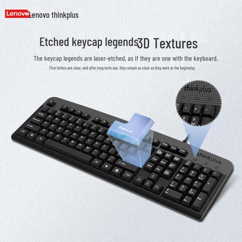 Lenovo KM130 Pro Wired Keyboard and Mouse Combo